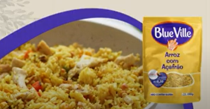 ARROZ AÇAFRÃO BLUE VILLE PICANTE COM LEGUMES